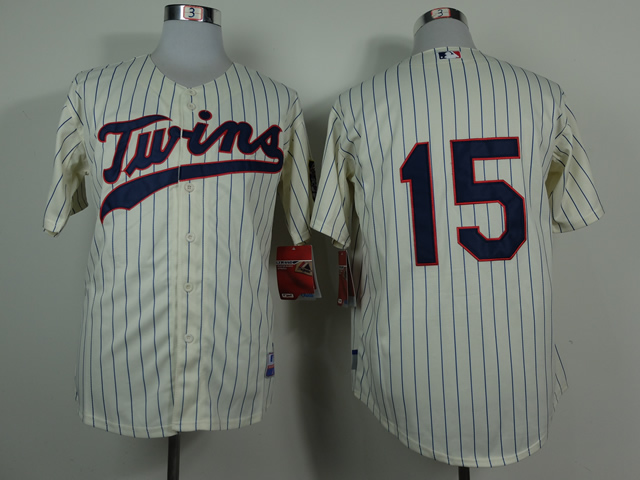 Men Minnesota Twins 15 Perkins Cream MLB Jerseys